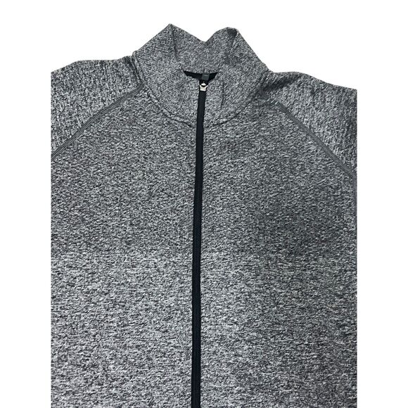 Lululemon Jacket Men's Engineered Warmth Zip-up Size XL Black White Marled - Picture 2 of 6